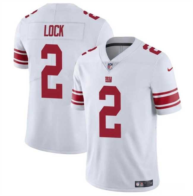 Men & Women & Youth New York Giants #2 Drew Lock White Vapor Untouchable Limited Football Stitched Jersey->->NFL Jersey